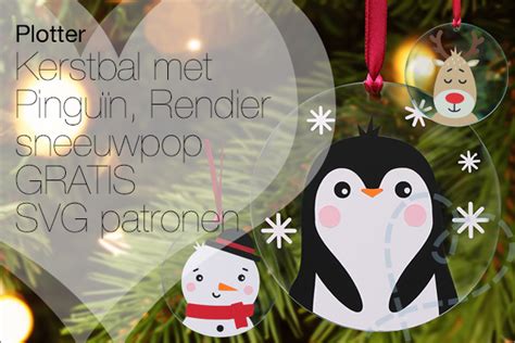 Snijplotter: Eigen kerstballen maken, vinyl, GRATIS SVG patronen!